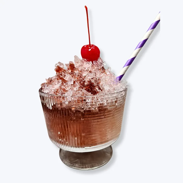 Bebida preparada con hielo molido